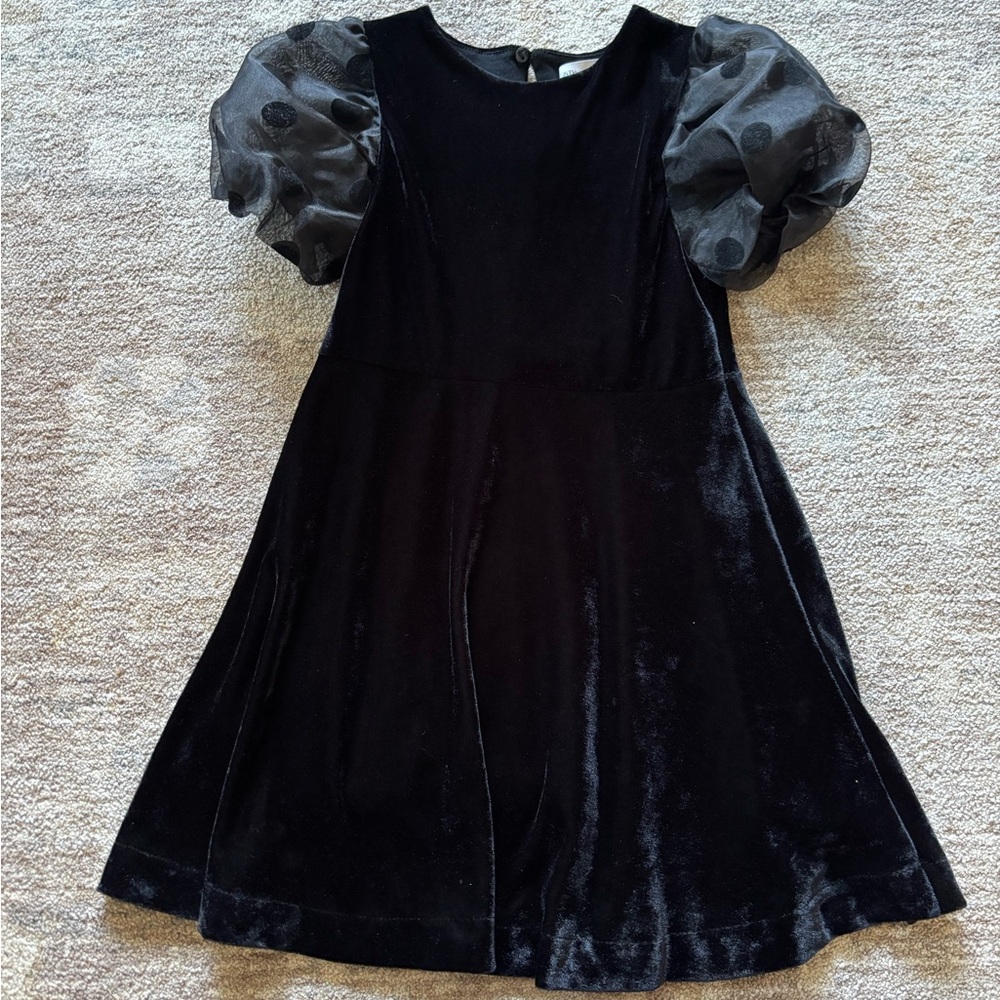 Black Velvet Kids Dress